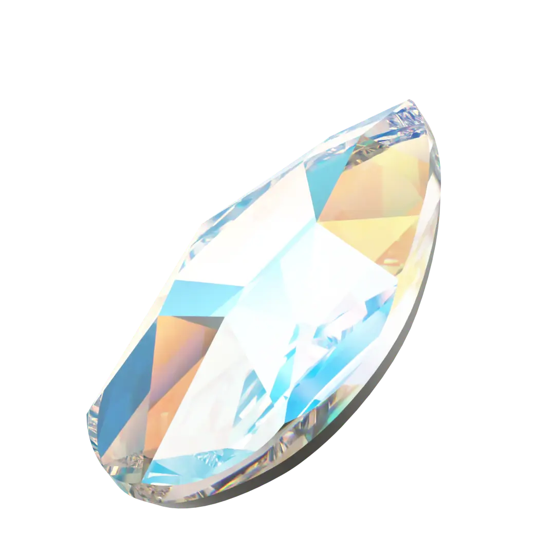 Serinity Flat Back Crystals Non Hotfix Pear (2303) Crystal Shimmer