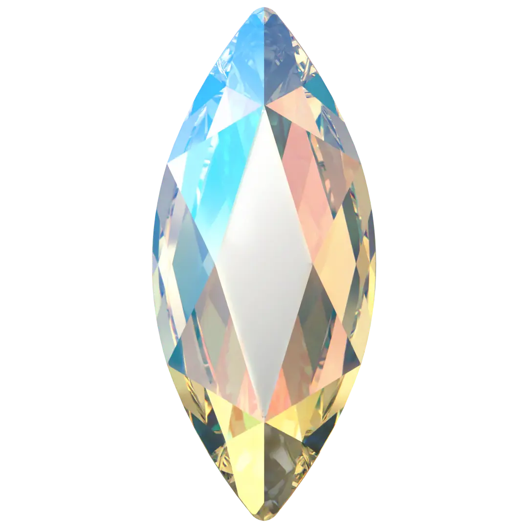 Serinity Flat Back Crystals Non Hotfix Marquise (2201) Crystal Shimmer