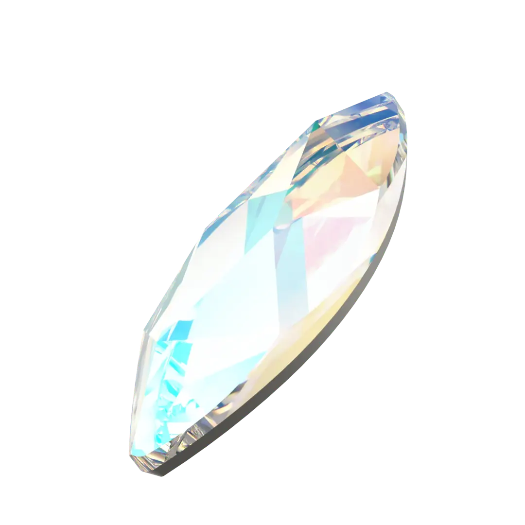 Serinity Flat Back Crystals Non Hotfix Marquise (2201) Crystal Shimmer