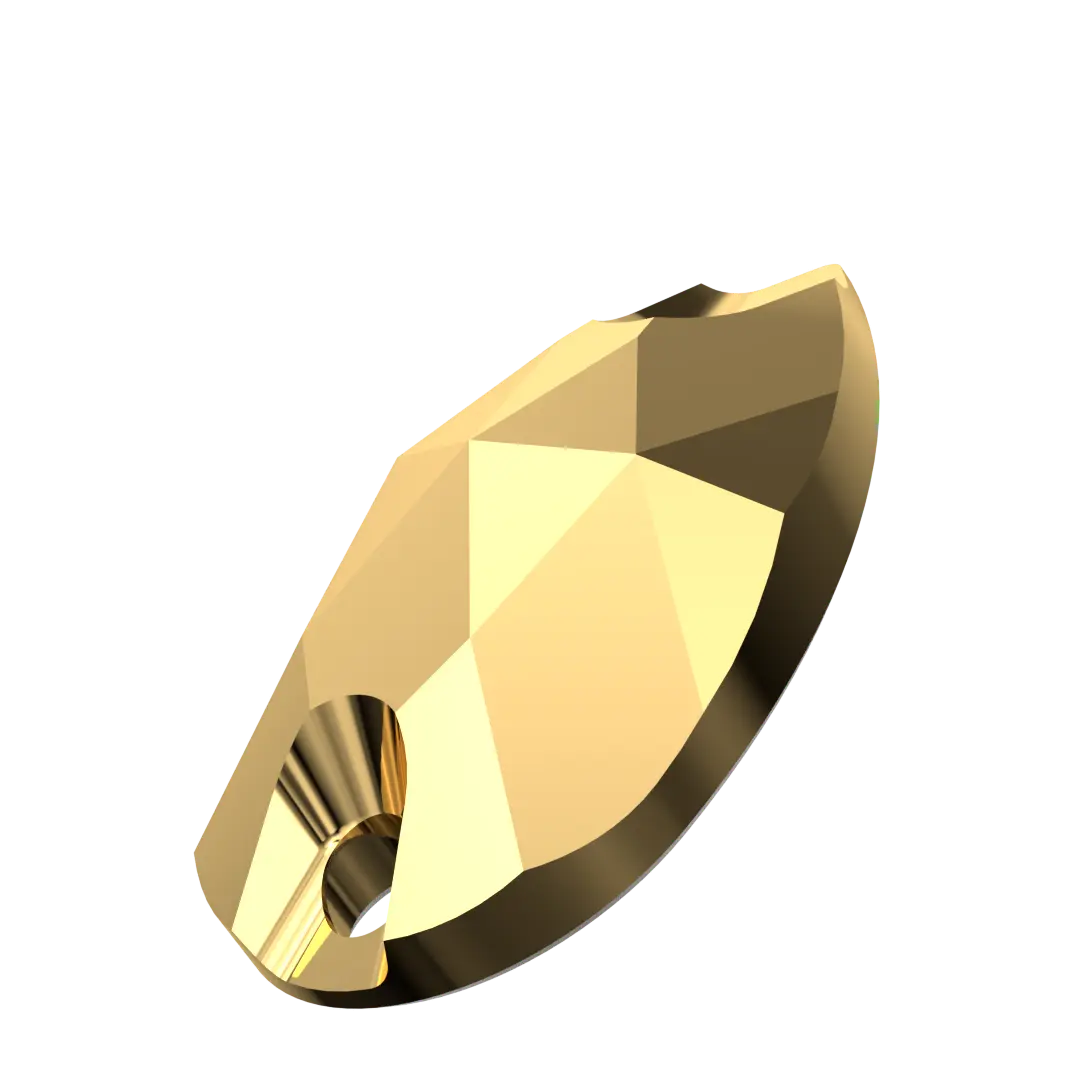 Serinity Sew On Crystals Peardrop (3230) Crystal Aurum