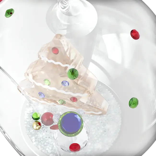 Swarovski Holiday Cheers Tree and Snowman Ball Ornament