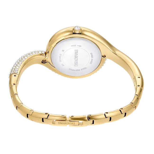 Swarovski Dextera Asymmetric Watch Swiss Made Metal Bracelet Gold-Tone