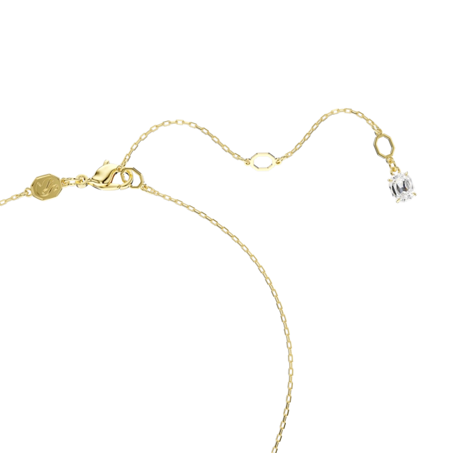 Swarovski Stilla Attract Pendant Round Cut White Gold-Tone Plated