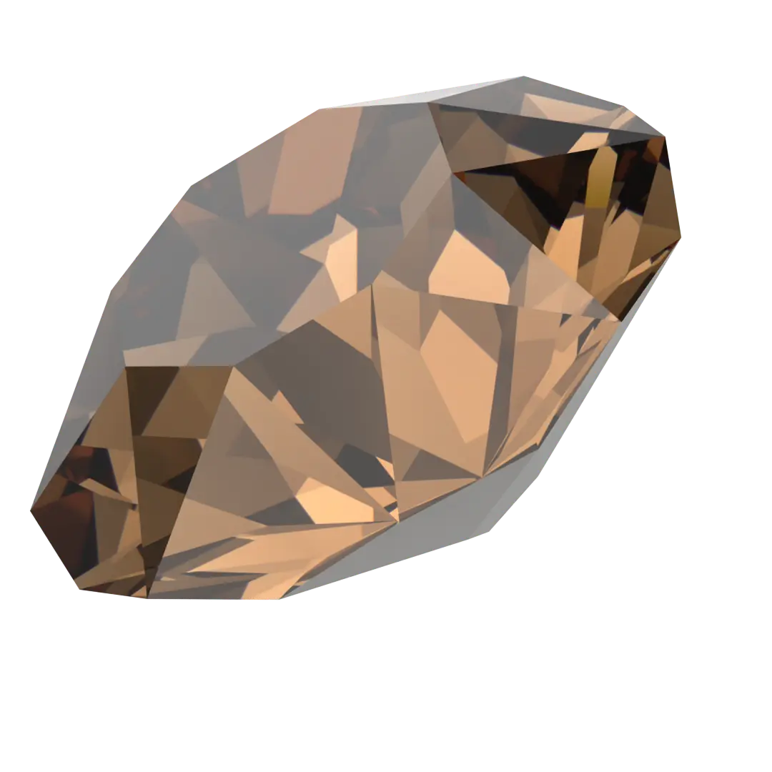 Swarovski Chatons Round Stones (1028 & 1088) Recreated Light Smoked Topaz