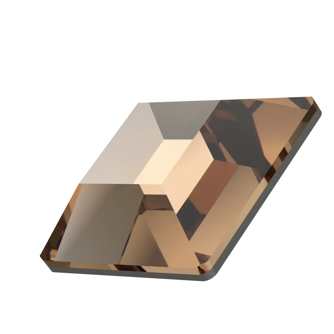 Serinity Flat Back Crystals Non Hotfix Square (2400) Light Smoked Topaz