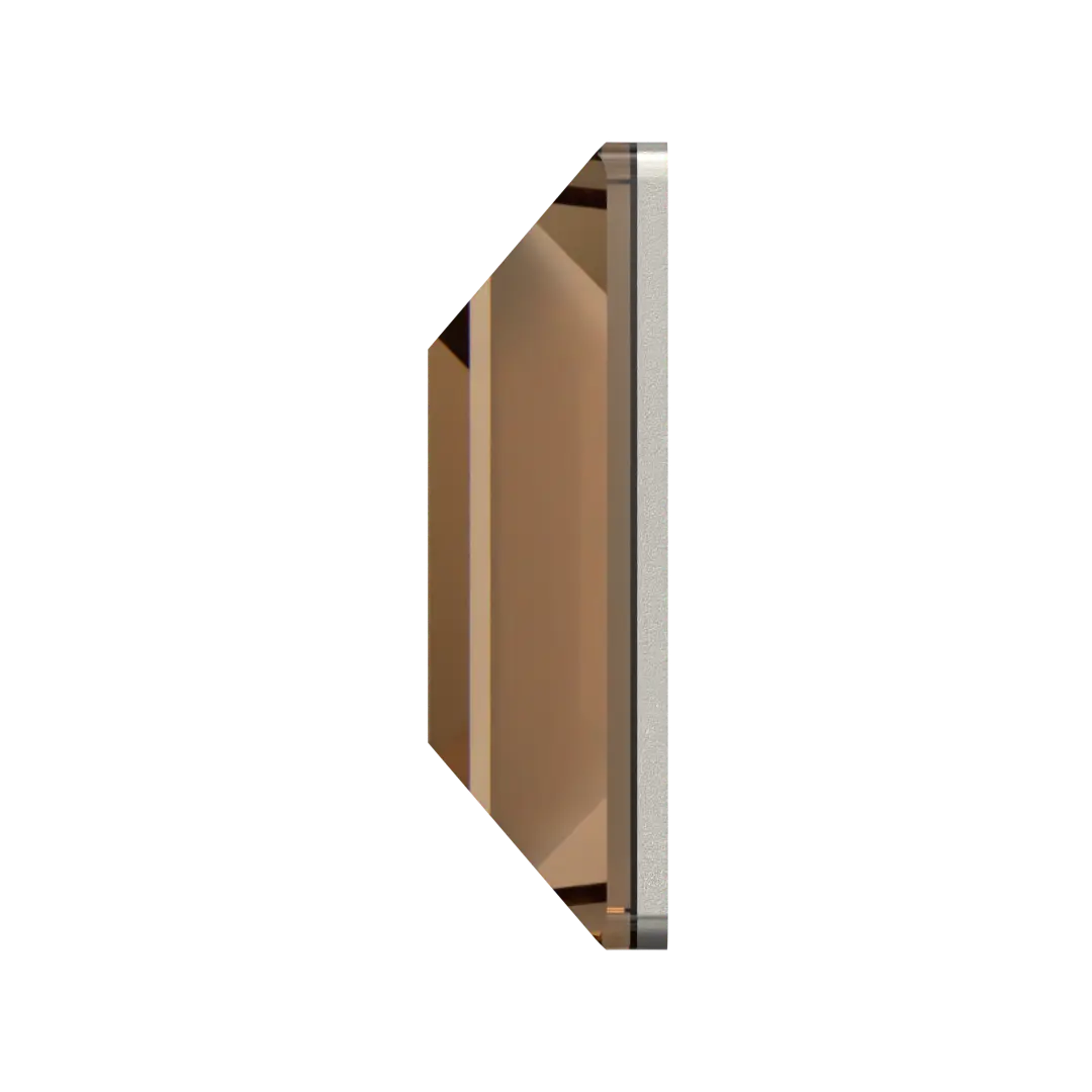 Serinity Flat Back Crystals Non Hotfix Square (2400) Light Smoked Topaz