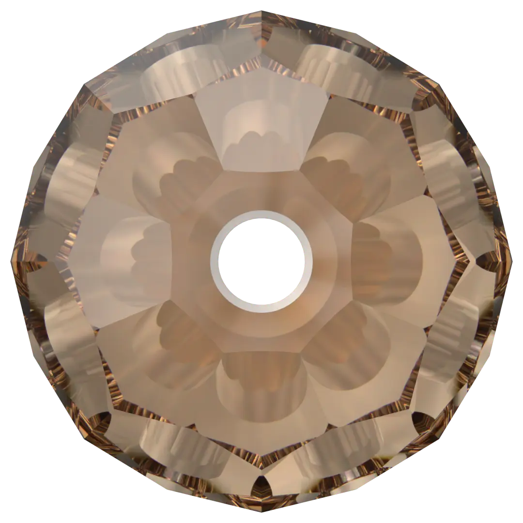 Serinity Crystal Beads Round (5000) Light Smoked Topaz