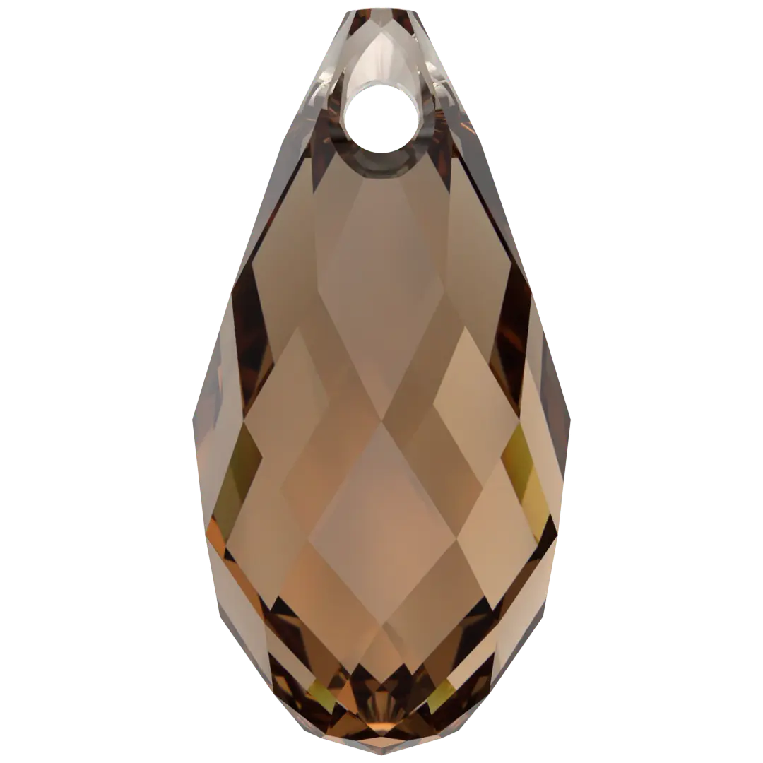 Serinity Pendants Briolette (6010) Light Smoked Topaz