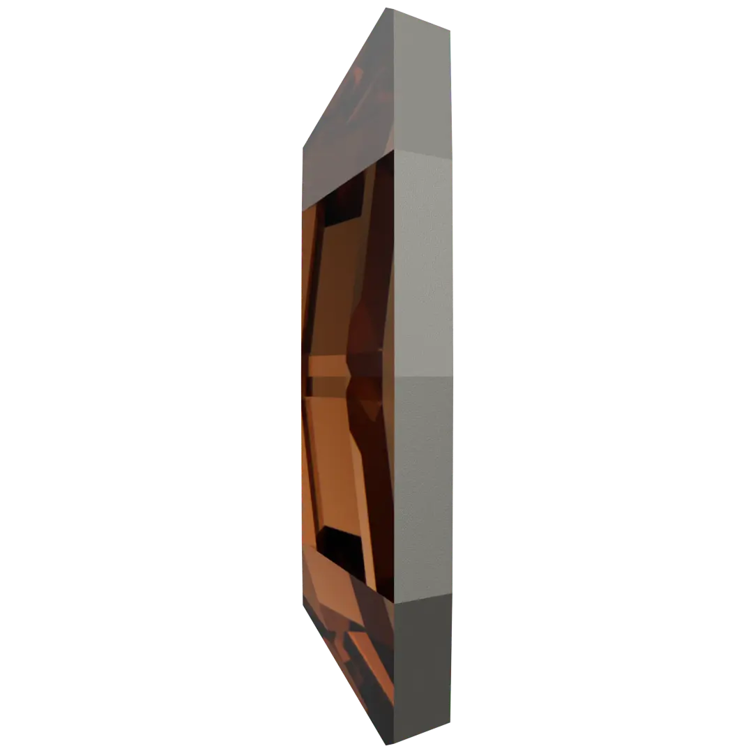 Serinity Hotfix Flat Back Crystals Navette (2200) Smoked Topaz