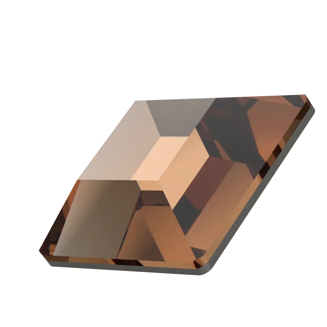 Serinity Flat Back Crystals Non Hotfix Square (2400) Smoked Topaz
