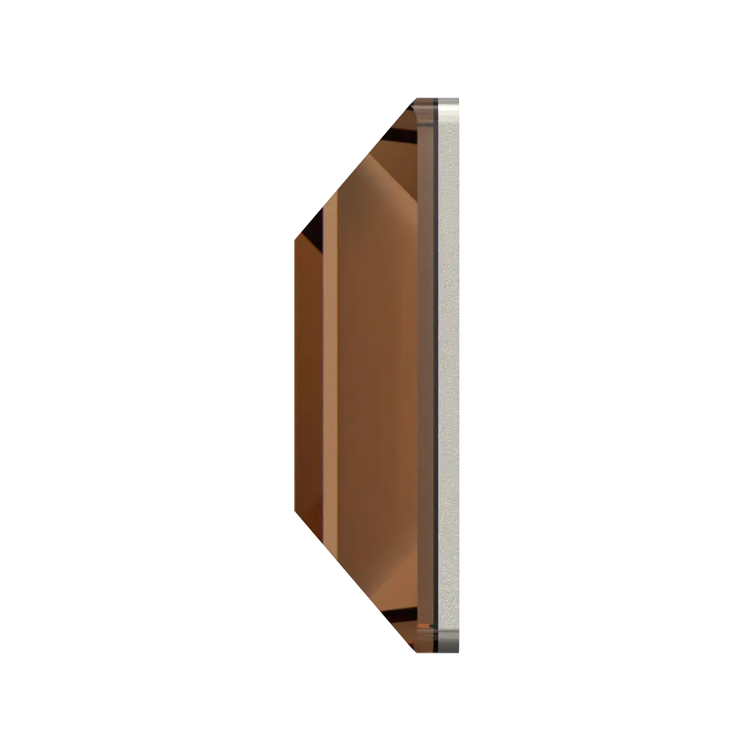 Serinity Flat Back Crystals Non Hotfix Square (2400) Smoked Topaz