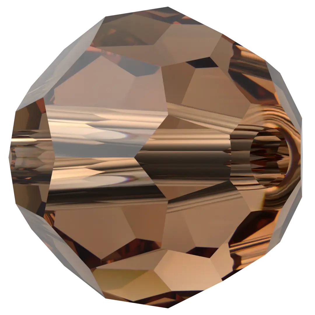 Serinity Crystal Beads Round (5000) Smoked Topaz