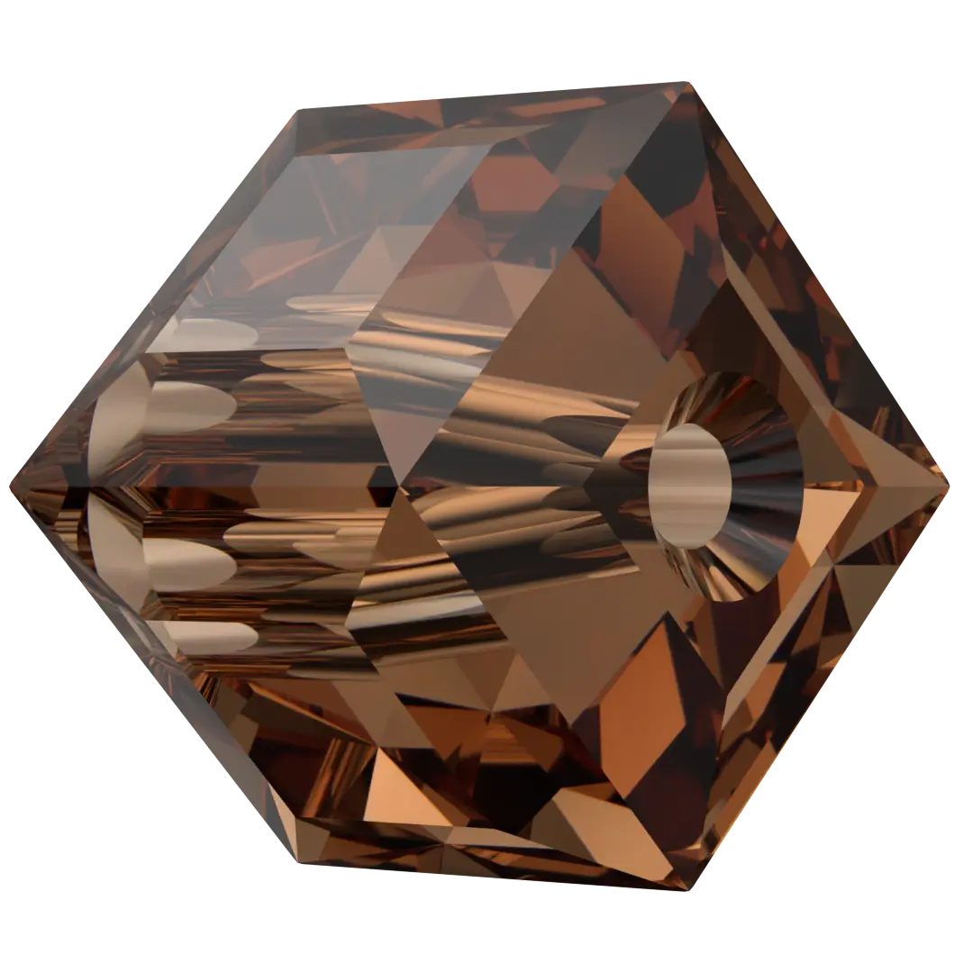 Serinity Crystal Beads Cube (5601) Smoked Topaz