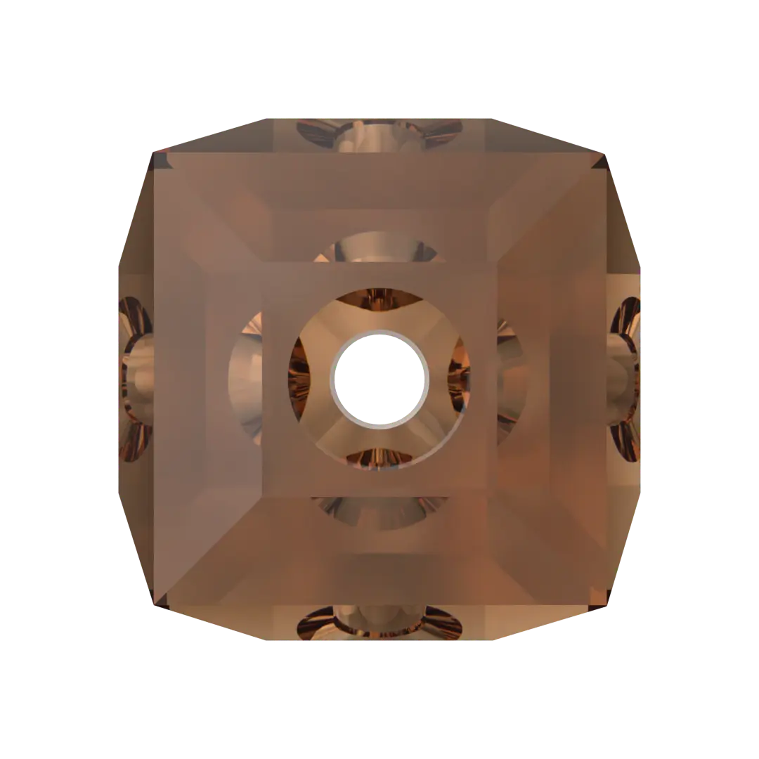 Serinity Crystal Beads Cube (5601) Smoked Topaz
