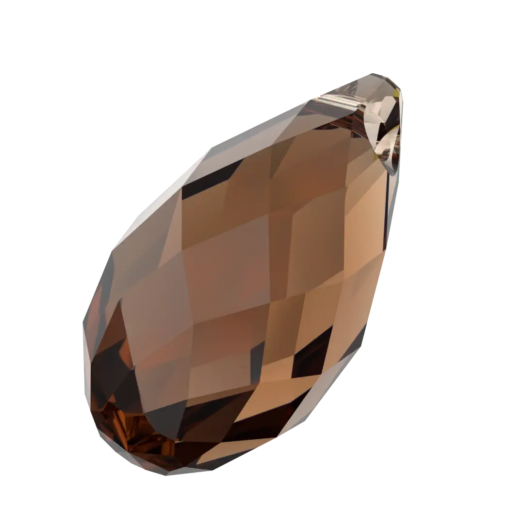 Serinity Pendants Briolette (6010) Smoked Topaz