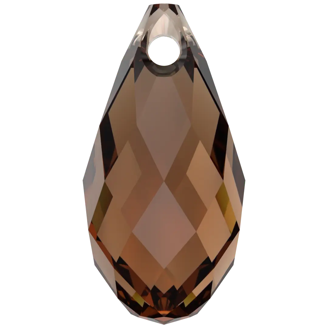 Serinity Pendants Briolette (6010) Smoked Topaz