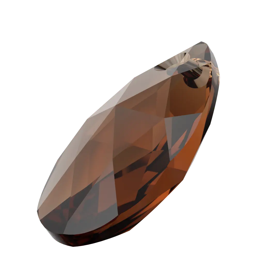 Serinity Pendants Peardrop (6106) Smoked Topaz