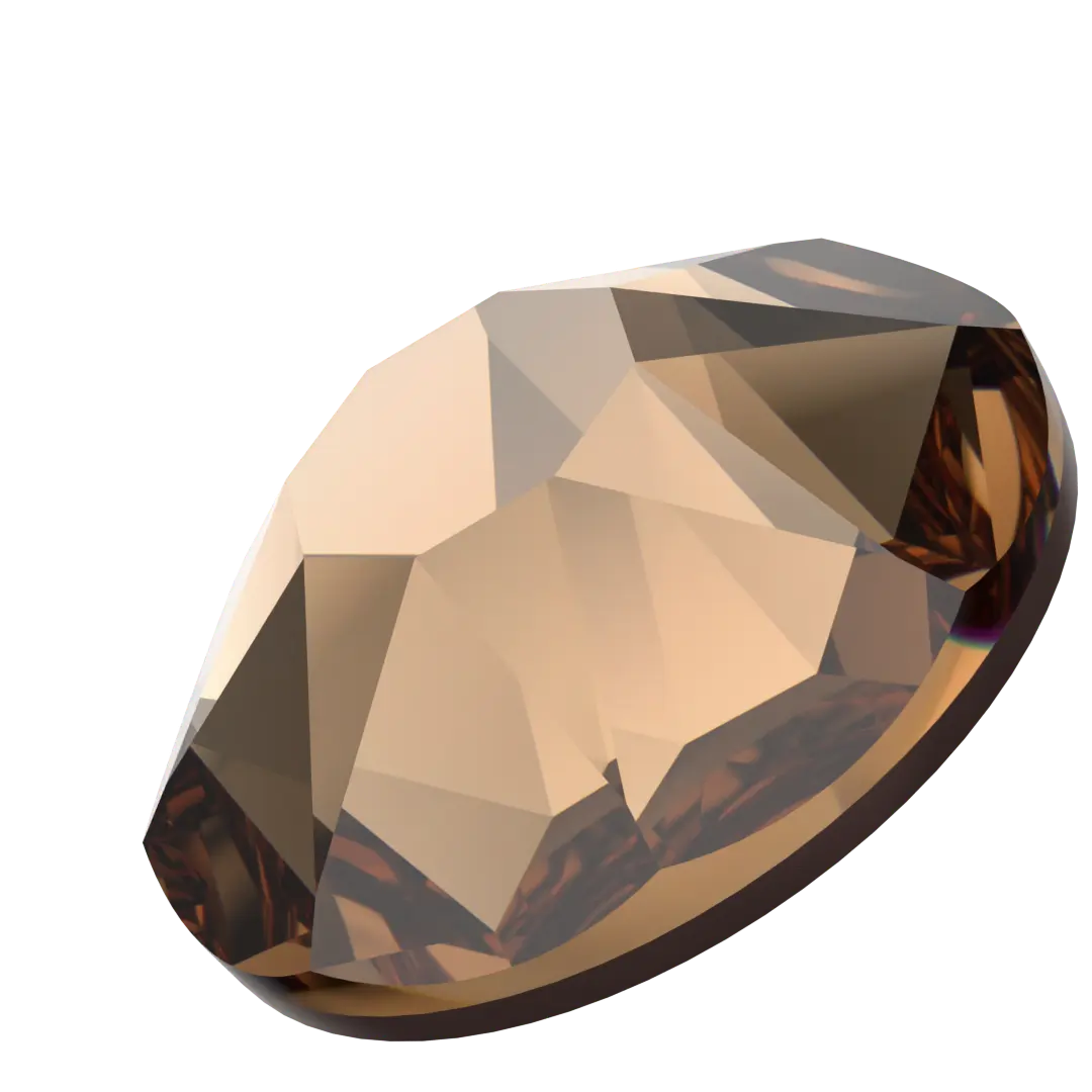 Serinity Hotfix Flat Back Crystals (2000, 2038 & 2078) Light Smoked Topaz