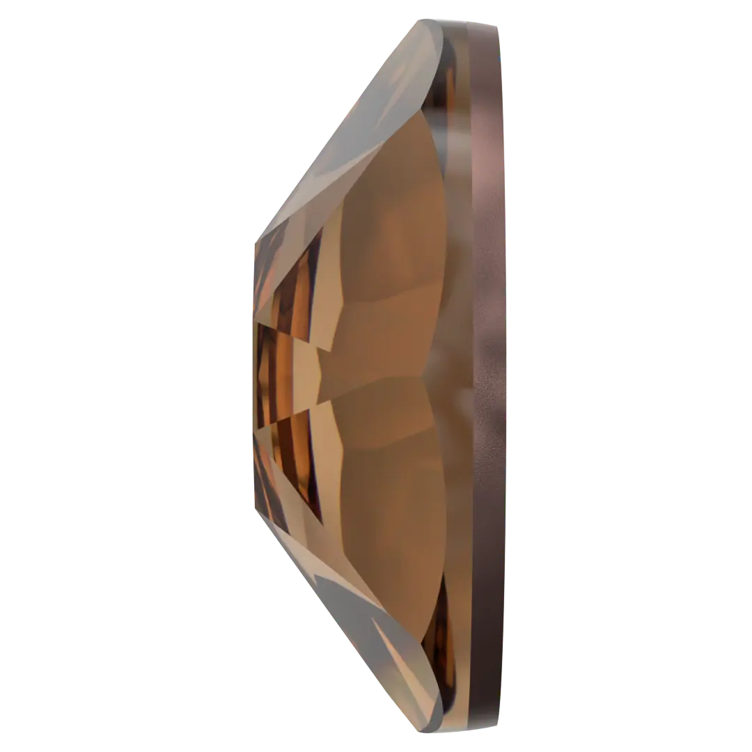 Serinity Hotfix Flat Back Crystals (2000, 2038 & 2078) Light Smoked Topaz