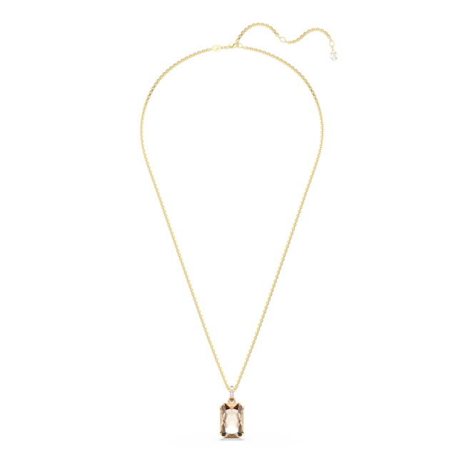 Swarovski Millenia Pendant Octagon Cut Caramel Gold-tone plated