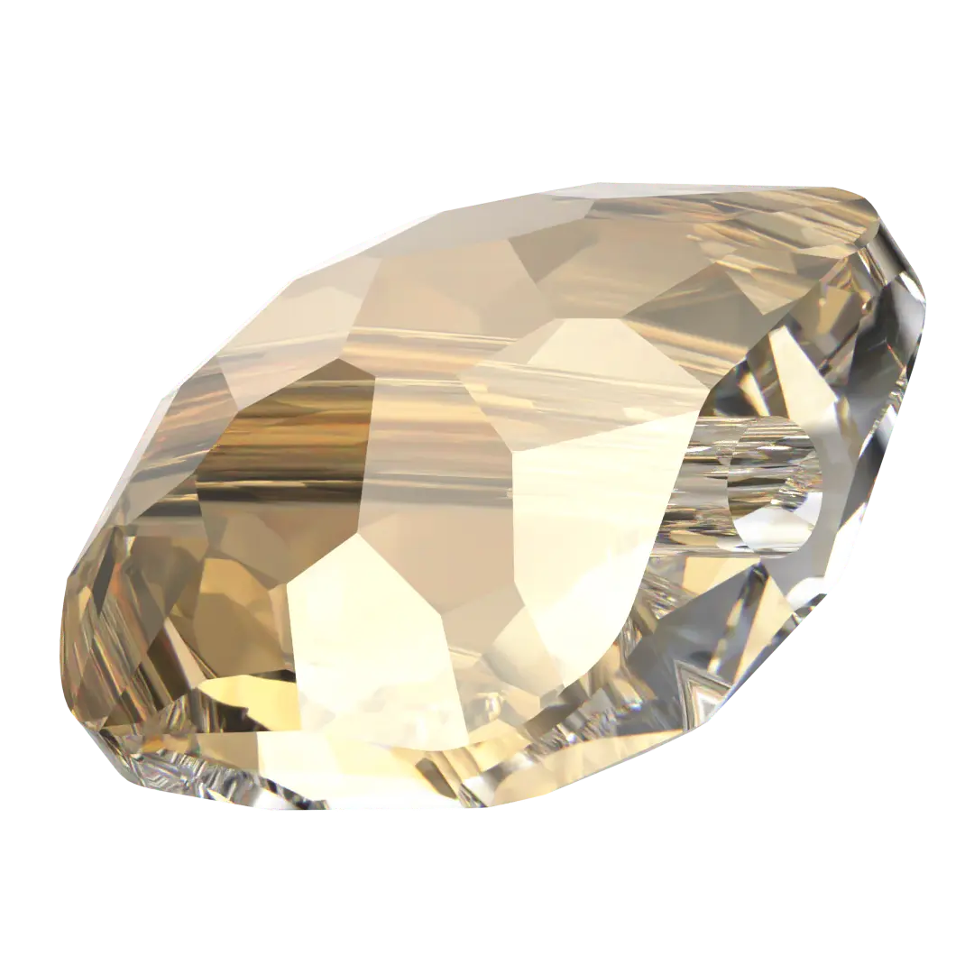 Serinity Crystal Beads Fantasy Square (5035) Crystal Golden Shadow