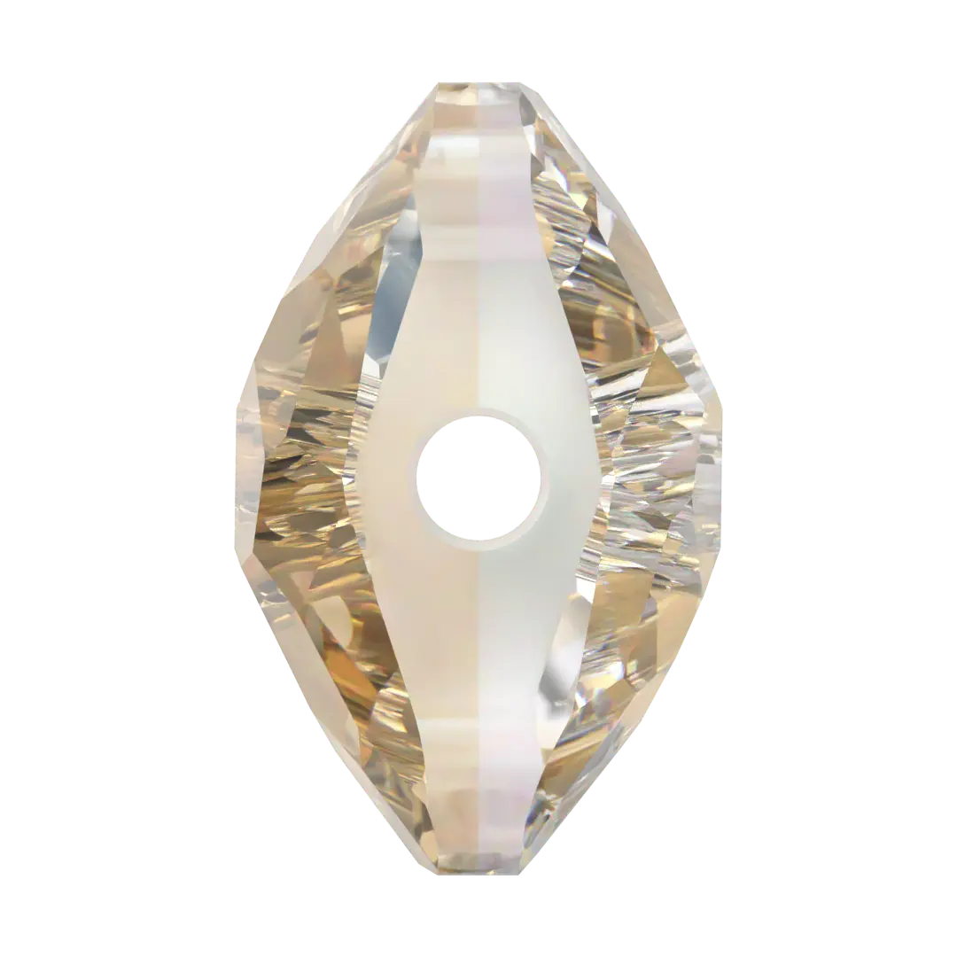 Serinity Crystal Beads Fantasy Square (5035) Crystal Golden Shadow