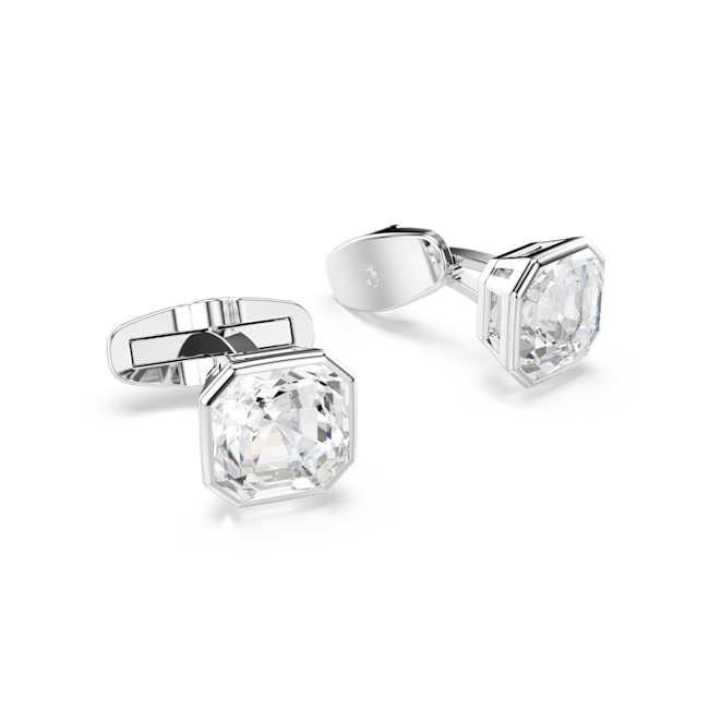 Swarovski Millenia Cufflinks Octagon Cut White Rhodium Plated
