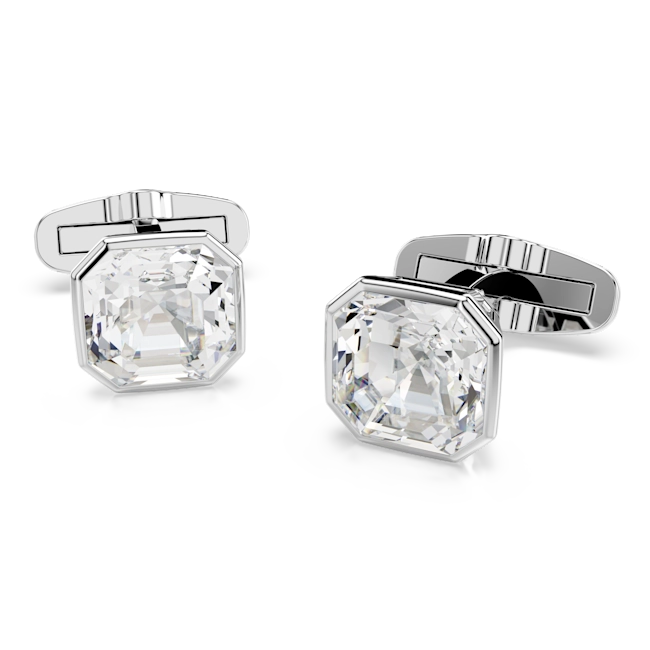 Swarovski Millenia Cufflinks Octagon Cut White Rhodium Plated