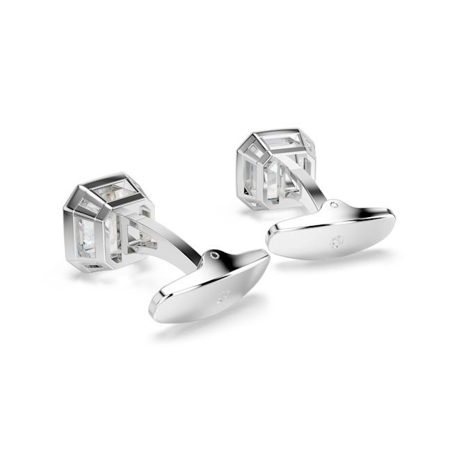 Swarovski Millenia Cufflinks Octagon Cut White Rhodium Plated