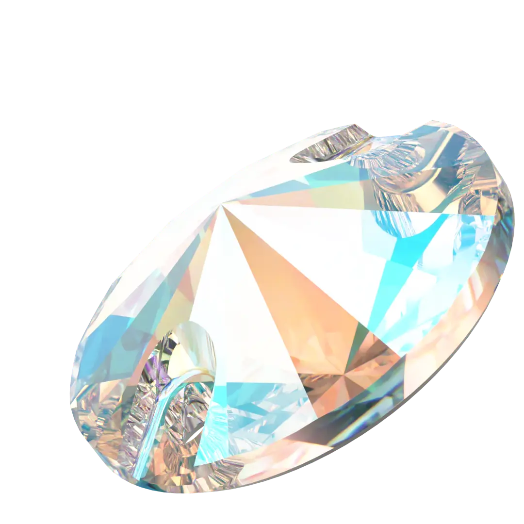 Swarovski Sew On Crystals Rivoli (3200) Crystal Shimmer