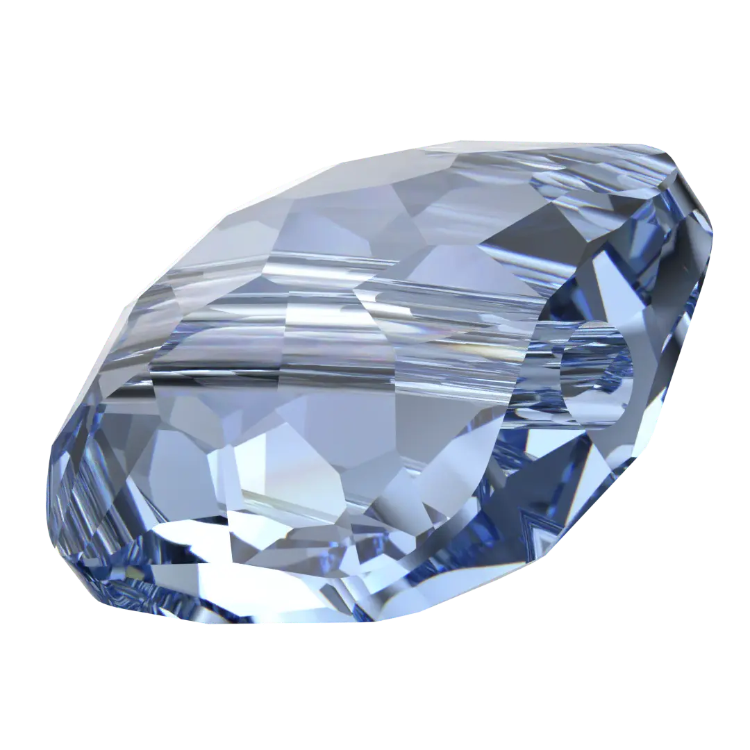Serinity Crystal Beads Fantasy Square (5035) Light Sapphire