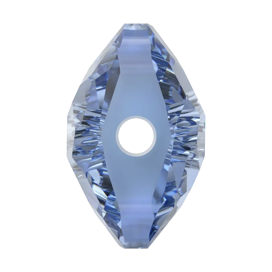 Serinity Crystal Beads Fantasy Square (5035) Light Sapphire