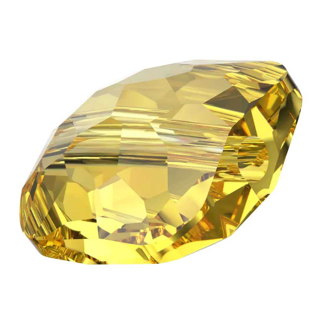 Serinity Crystal Beads Fantasy Square (5035) Light Topaz