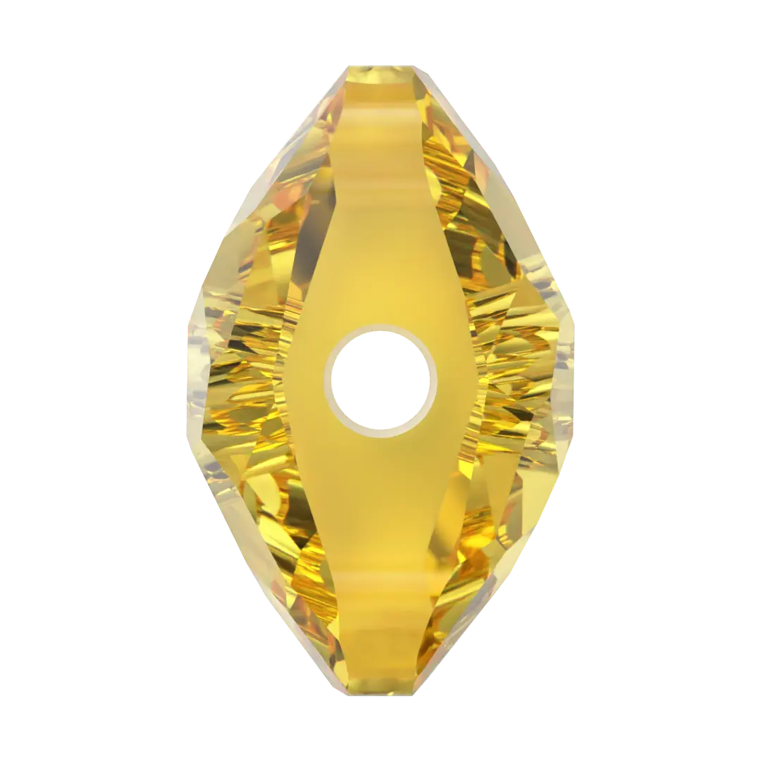 Serinity Crystal Beads Fantasy Square (5035) Light Topaz