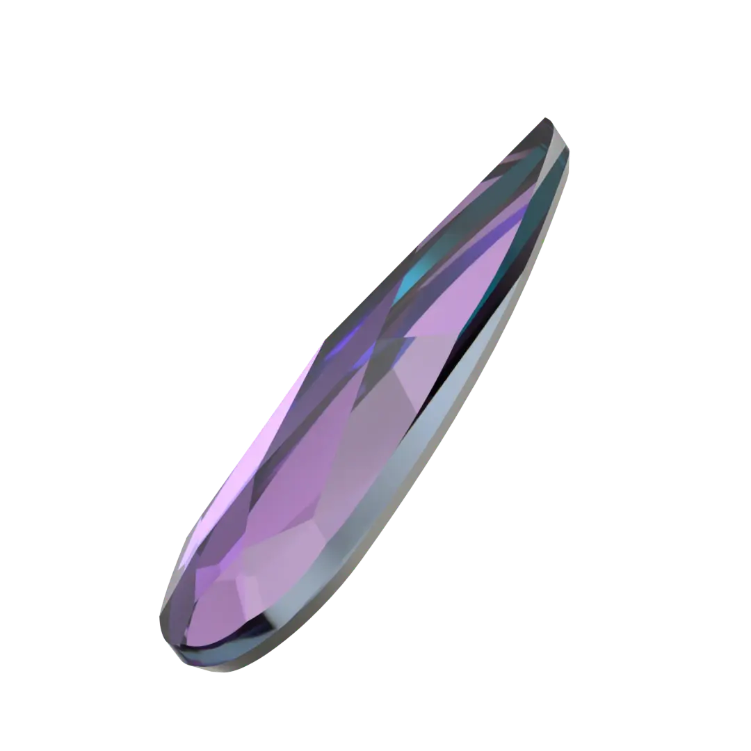 Serinity Flat Back Crystals Non Hotfix Raindrop (2304) Crystal Heliotrope