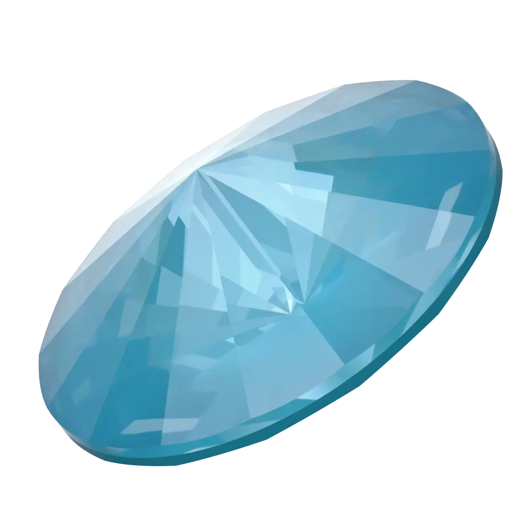 Serinity Chatons Round Stones Rivoli (1122) Crystal Teal Ignite UNFOILED