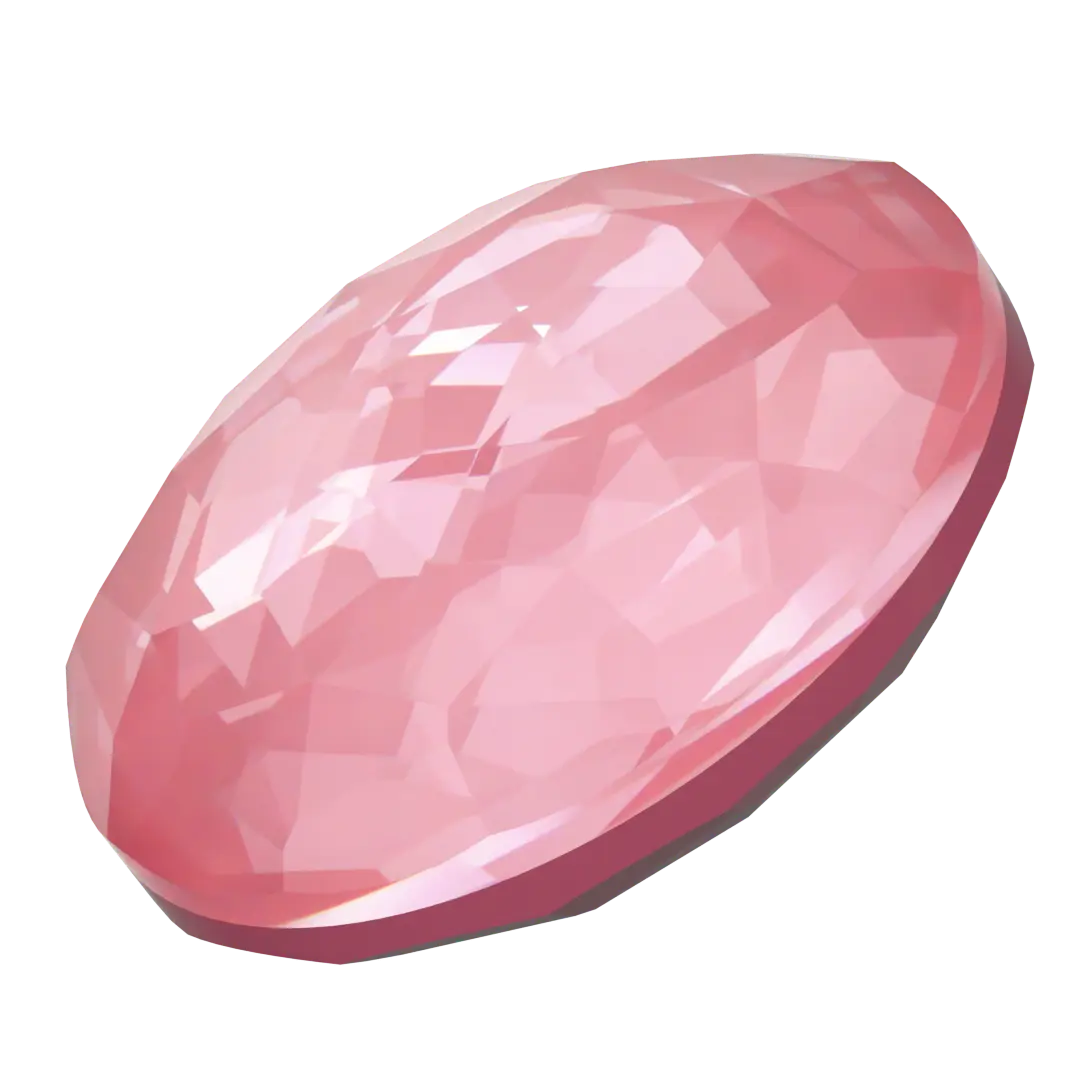 Serinity Chatons Round Stones Thin (1383) Crystal Dahlia Ignite UNFOILED