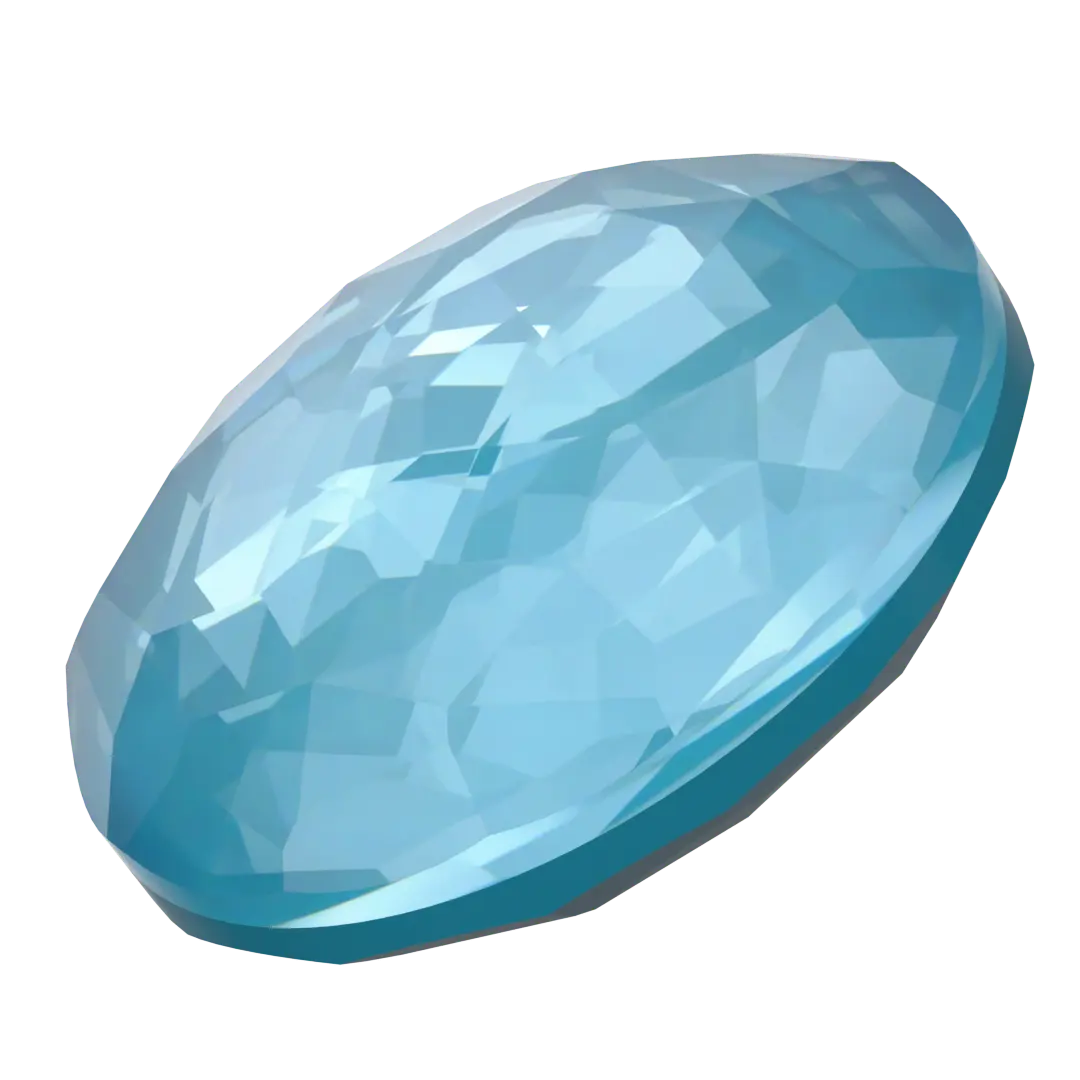 Serinity Chatons Round Stones Thin (1383) Crystal Teal Ignite UNFOILED