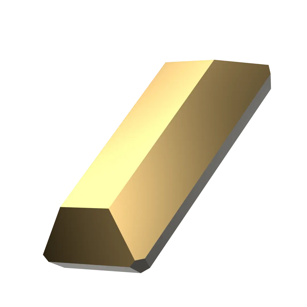 Serinity Hotfix Flat Back Crystals Baguette (2510) Crystal Aurum
