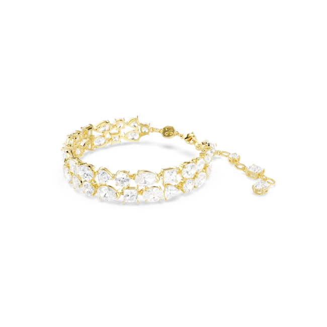 Swarovski Mesmera Bracelet Mixed Cuts White Gold-Tone Plated