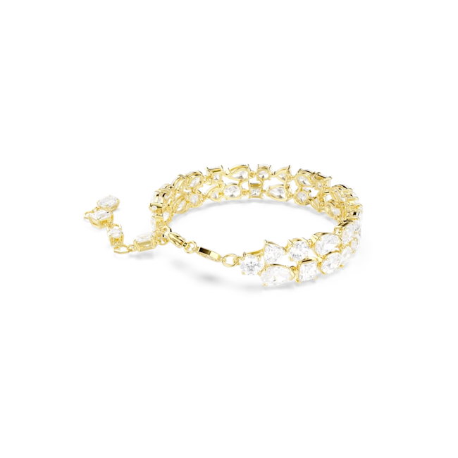 Swarovski Mesmera Bracelet Mixed Cuts White Gold-Tone Plated