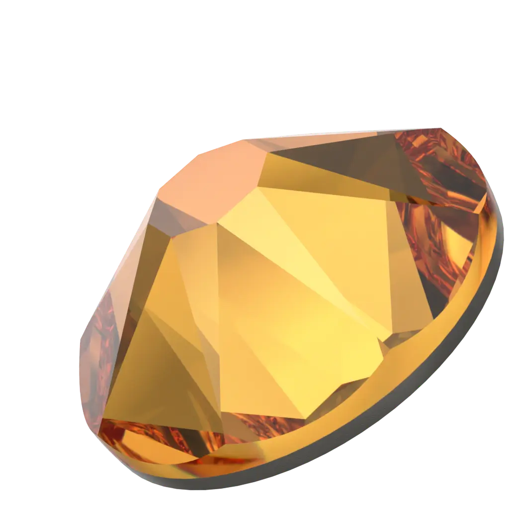Serinity Flat Back Crystals Non Hotfix (2000, 2058 & 2088) Dark Orange