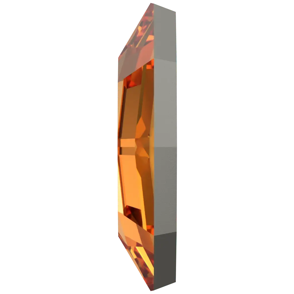 Serinity Flat Back Crystals Non Hotfix Navette (2200) Dark Orange