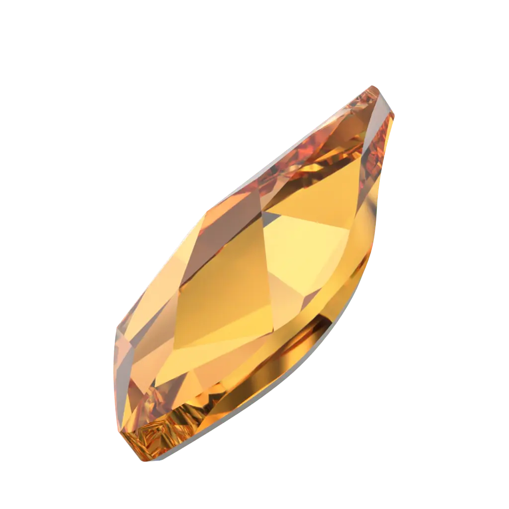 Serinity Flat Back Crystals Non Hotfix Flame (2205) Dark Orange