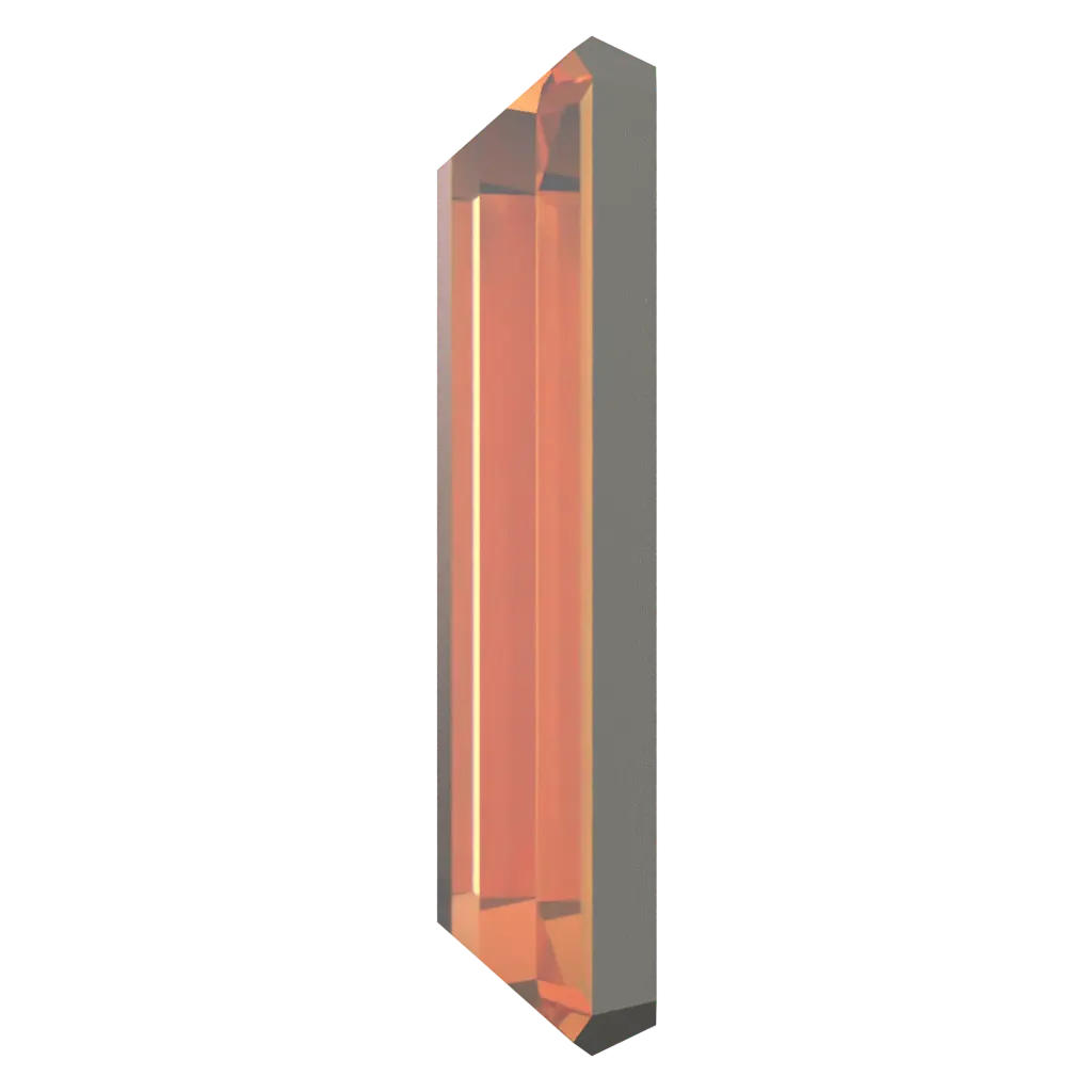 Serinity Flat Back Crystals Non Hotfix Baguette (2510) Dark Orange