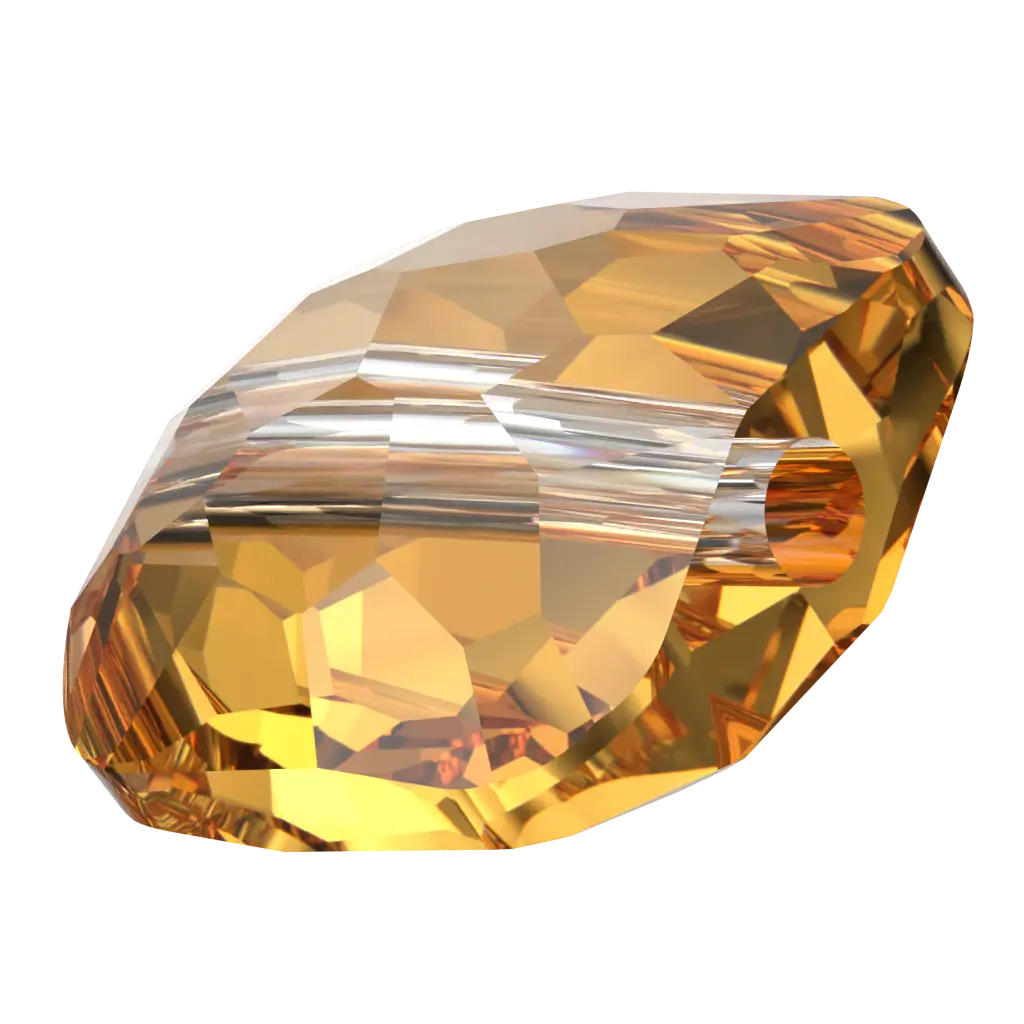 Serinity Crystal Beads Fantasy Square (5035) Dark Orange