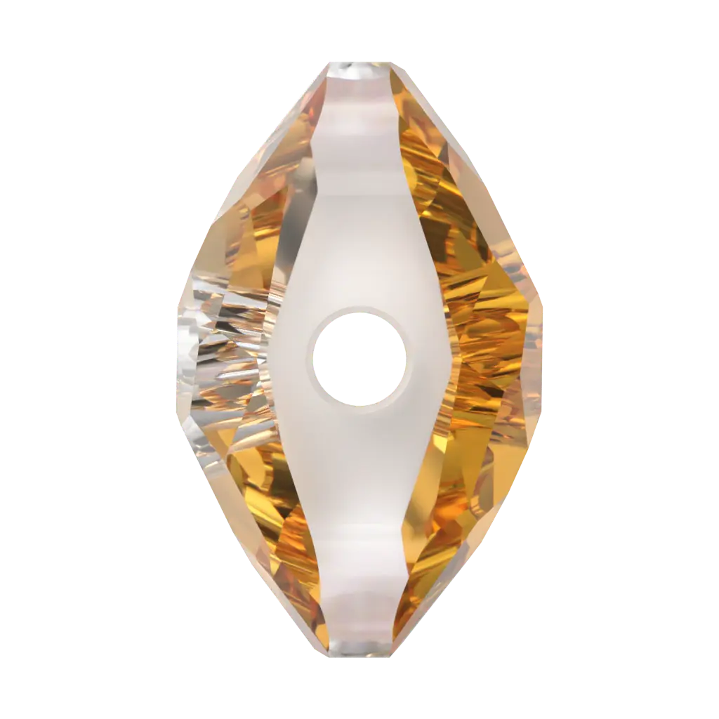 Serinity Crystal Beads Fantasy Square (5035) Dark Orange