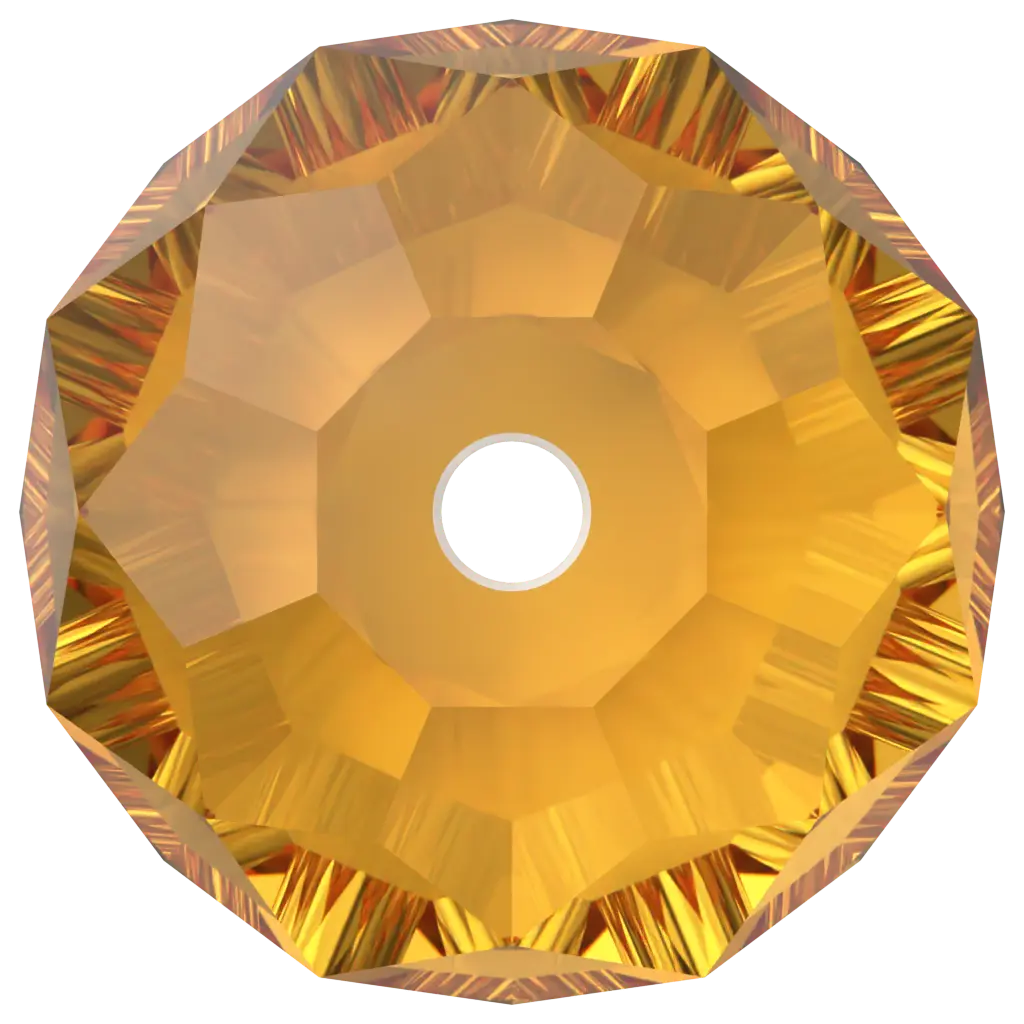 Serinity Crystal Beads Briolette (5040) Dark Orange