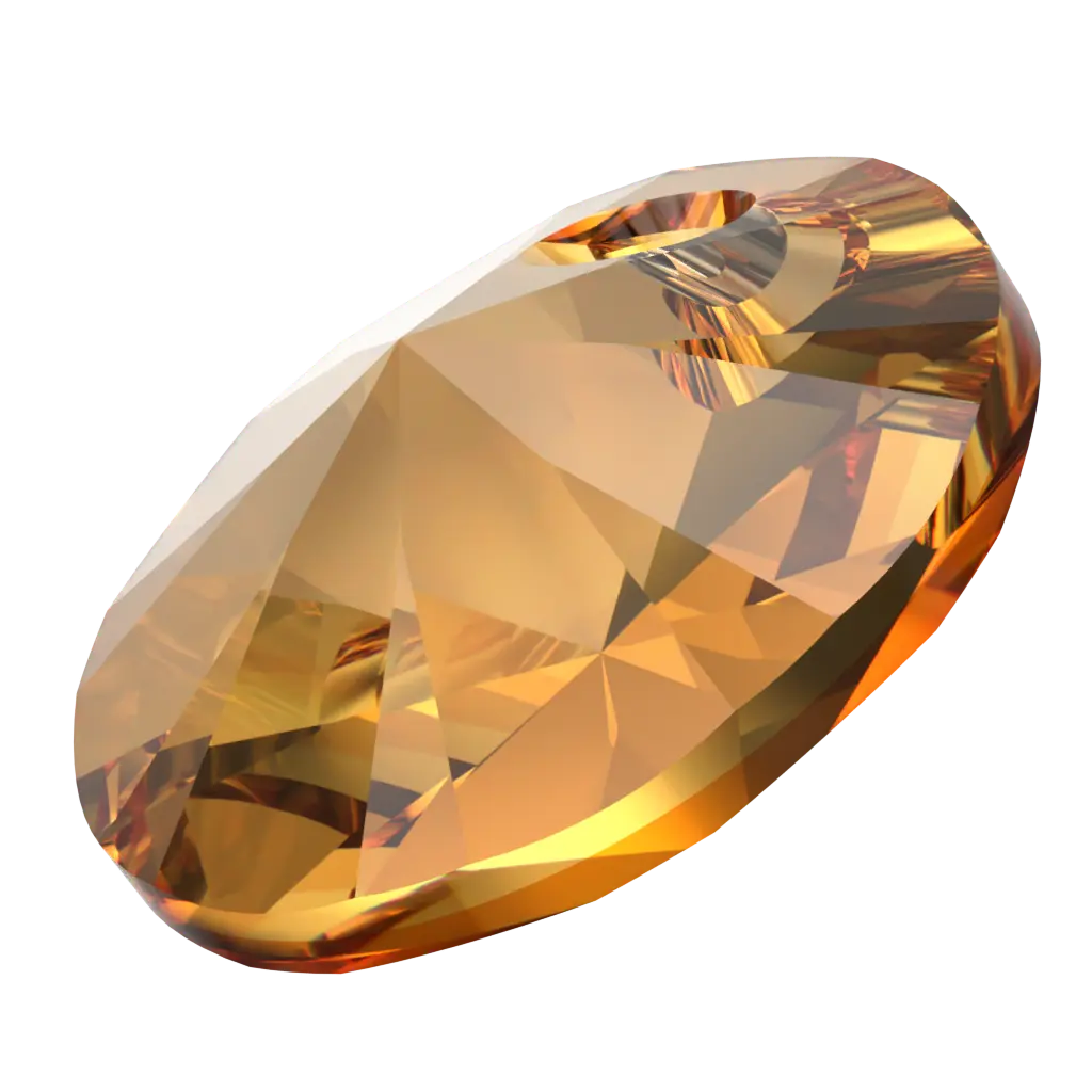 Serinity Pendants Round Cut (6428) Dark Orange