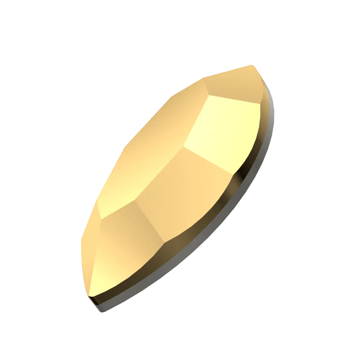 Serinity Flat Back Crystals Non Hotfix Navette (2200) Crystal Aurum